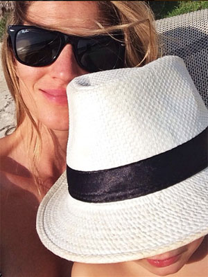 Gisele Bündchen divulga foto na praia ao lado da filha. Confira!