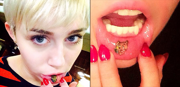 Nova tatuagem de Miley Cyrus já está desbotando