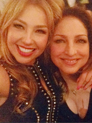 Thalia festeja ao lado de Gloria Estefan e mostra o resultado. Confira!
