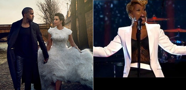Kanye West quer que Mary J. Blige cante em seu casamento com Kim Kardashian