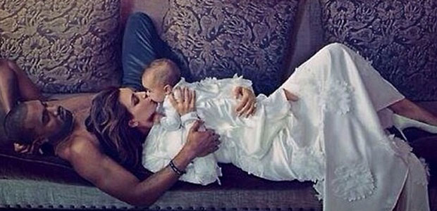 Kim Kardashian conta que North West fez xixi em Kanye West durante ensaio da <i>Vogue</i>
