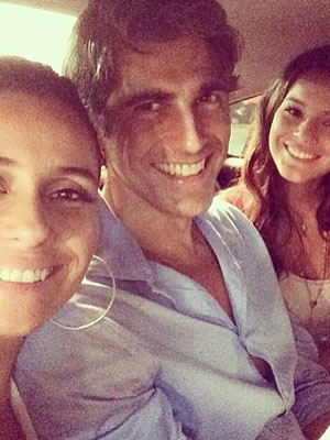 Reynaldo Gianecchini posta foto com Giovanna Antonelli e Bruna Marquezine