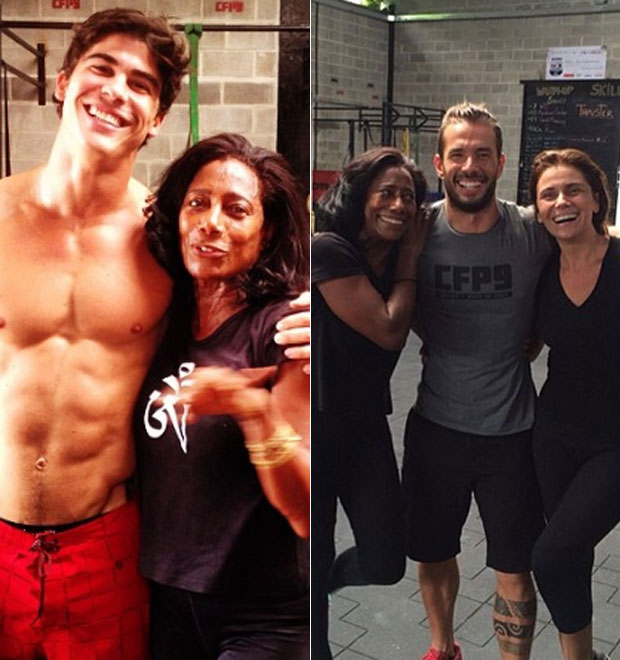 Glória Maria faz treino de <i>crossfit</i> com Giovanna Antonelli