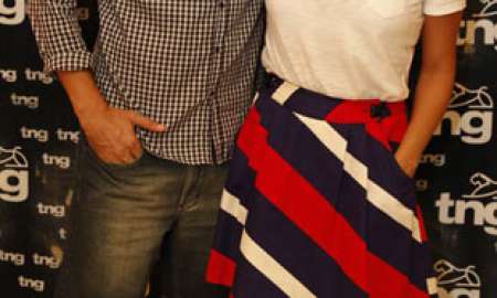Giovanna Antonelli e Reynaldo Gianecchini fazem prova de roupa para desfile