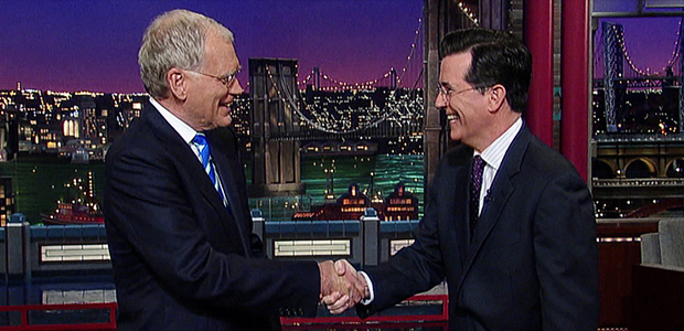 Stephen Colbert é anunciado como substituto de David Letterman