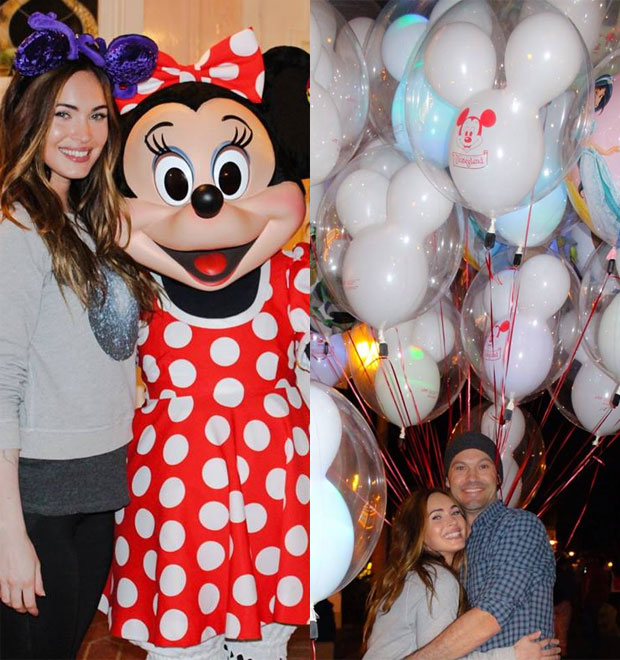 Megan Fox posa ao lado de Minnie Mouse, veja!