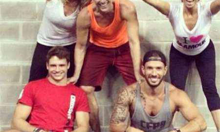 Giovanna Antonelli e Reynald Gianecchini treinam juntos