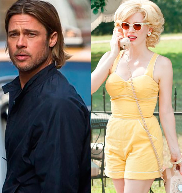 Brad Pitt produzirá filme sobre Marilyn Monroe com Jessica Chastain