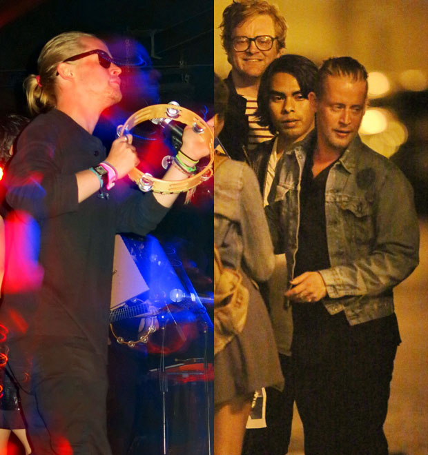 Macaulay Culkin atende fãs após <i>show</i> de sua banda