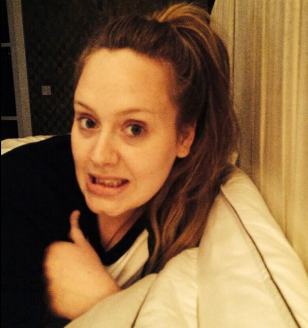 Adele posa sem maquiagem no dia de seu aniversário, veja!