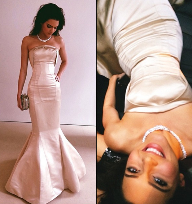 Kendall Jenner usa vestido justo demais e não consegue se sentar, entenda!