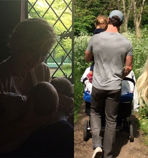 Esposa de Chris Hemsworth publica imagem do ator com os filhos, veja!