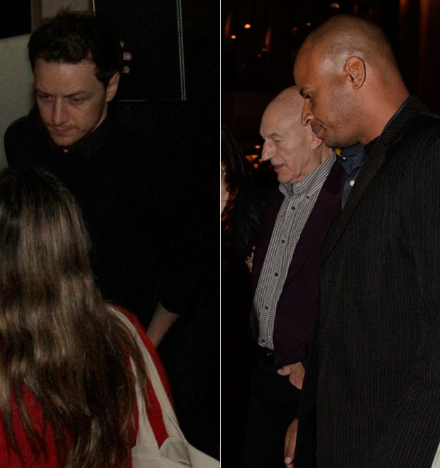 Patrick Stewart e James McAvoy, do <i>X Men</i>, jantam em São Paulo