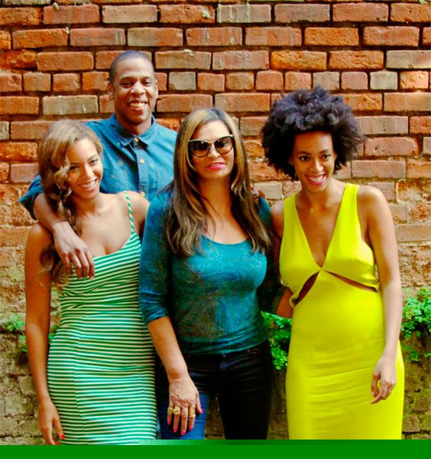 Beyoncé posta foto ao lado do marido e da irmã em álbum intitulado <i>Minha Vida</i>