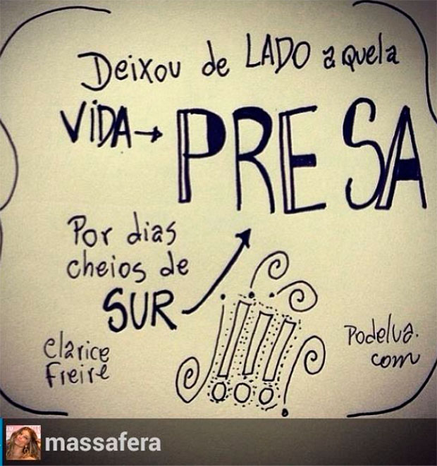 Grazi Massafera divulga mensagem enigmática: <i>Deixou de lado aquela vida presa</i>