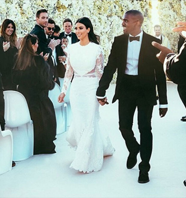 Kim Kardashian e Kanye West vão ao cinema em lua de mel