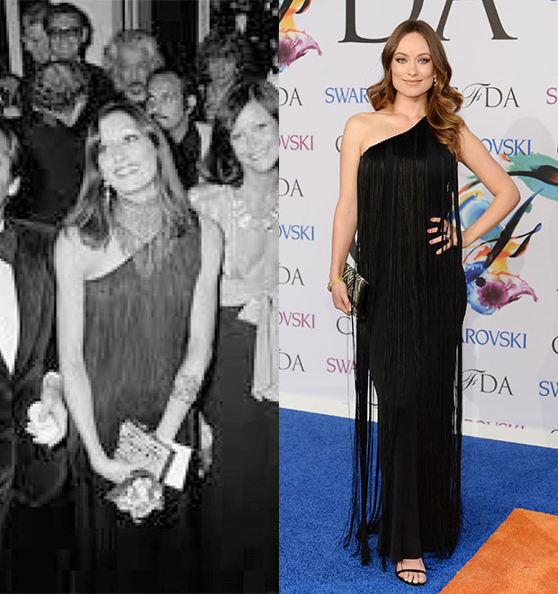Olivia Wilde usou vestido de Anjelica Huston, entenda!