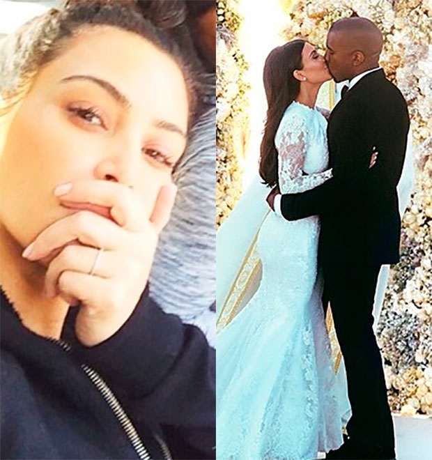 Kim Kardashian mostra aliança de casada antes de viajar ao México com Kanye