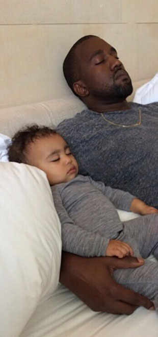 Kim Kardashian homenageia Kanye West no dia dos pais