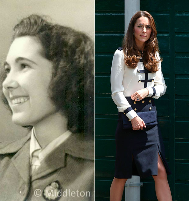 Veja a semelhança de Kate Middleton com sua avó!