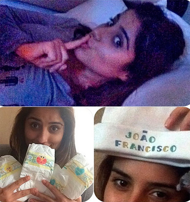 Irmã de Wanessa ajuda a cuidar do sobrinho recém-nascido: <i> Noite mais especial impossível!</i>