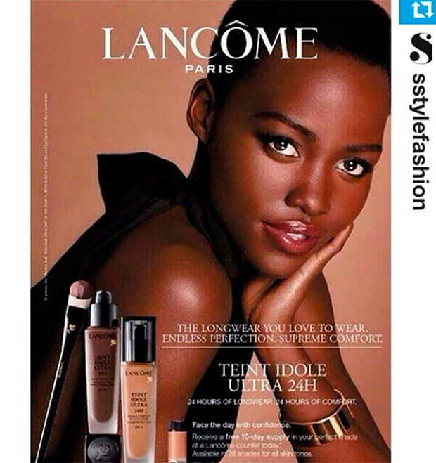 Confira a primeira imagem da linha de maquiagem de Lupita Nyong’o para a <i>Lancôme</i>!