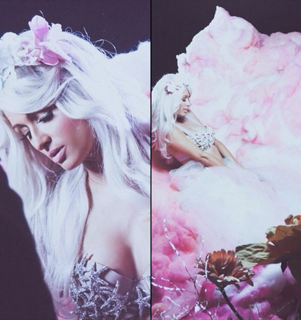 Paris Hilton grava novo clipe com direto a nuvem <i>pink</i>, decote e unicórnio
