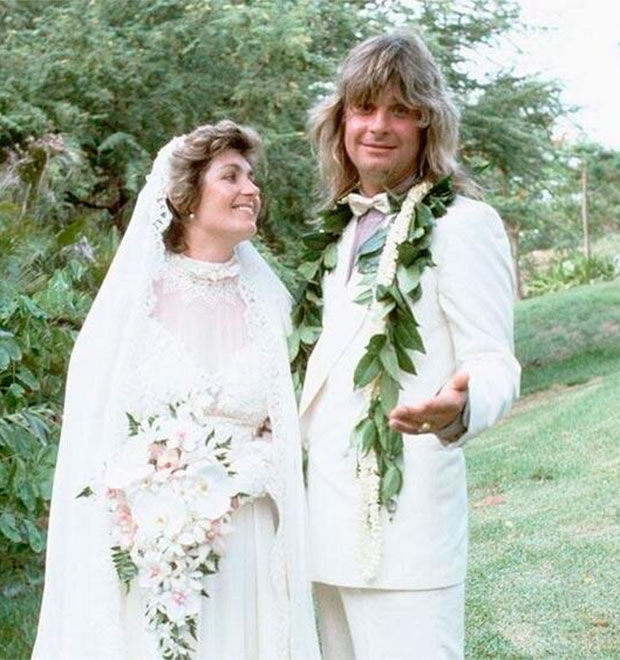 Ozzy Osbourne celebra aniversário de casamento com Sharon