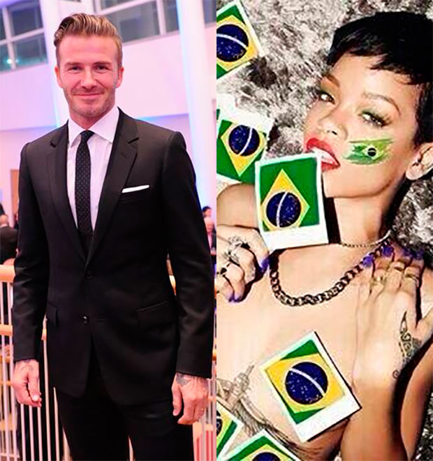 David Beckham e Rihanna poderão vir para o Brasil
