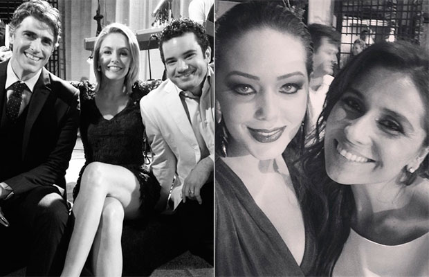 Famosas divulgam imagens de bastidores na reta final de <i>Em Família</i>
