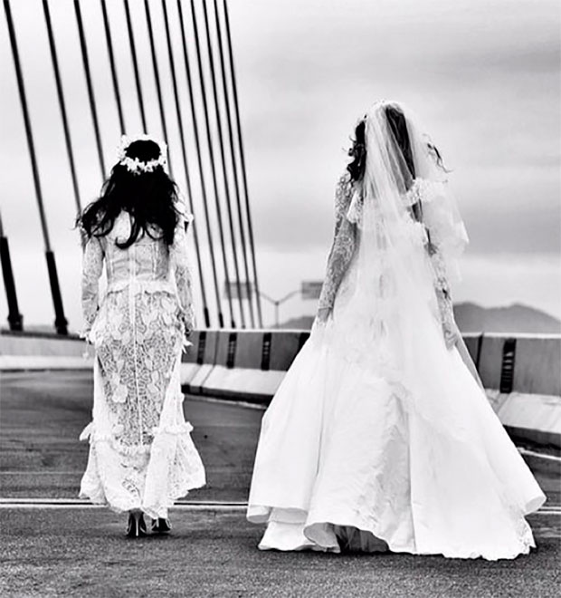 Tatá Werneck e Ingrid Guimarães aparecem vestidas de noiva em ponte. Saiba mais!
