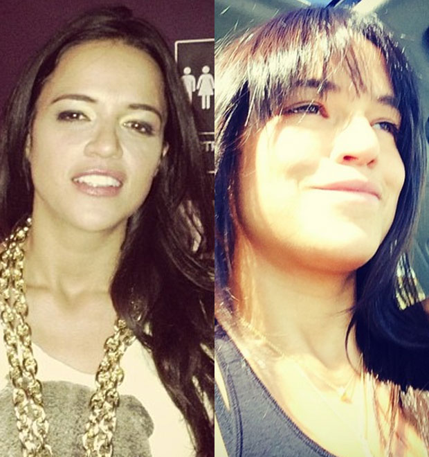 Michelle Rodriguez adota franjinha e avisa: <i>Vida nova</i>