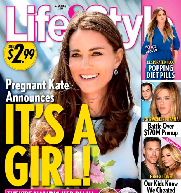 Kate Middleton está esperando uma menina, diz revista