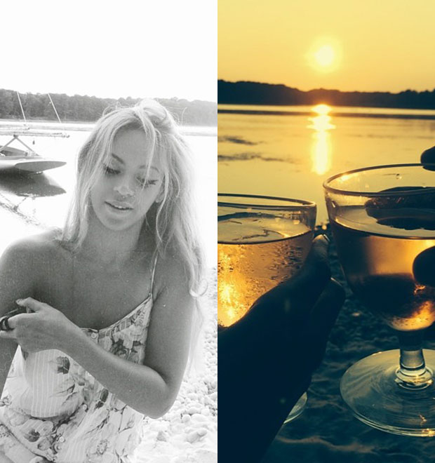 Beyoncé posta foto romântica em cenário desconhecido