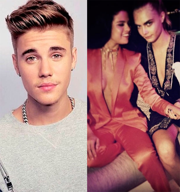 Justin Bieber tem ciúmes da amizade de Selena Gomez com Cara Delenvigne