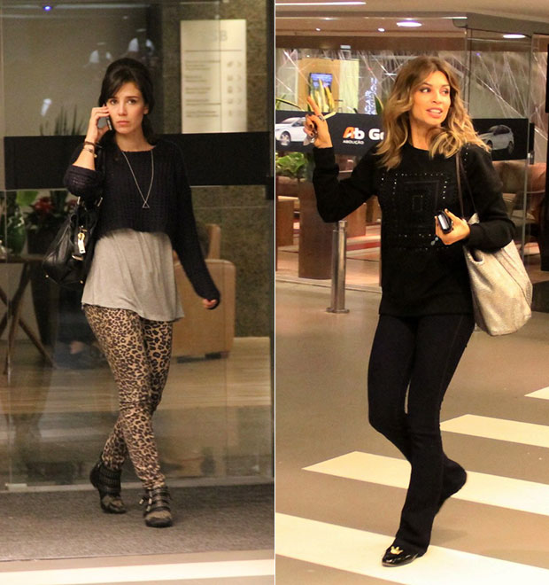 Grazi Massafera e Marjorie Estiano passeiam em <I>shopping</i> carioca