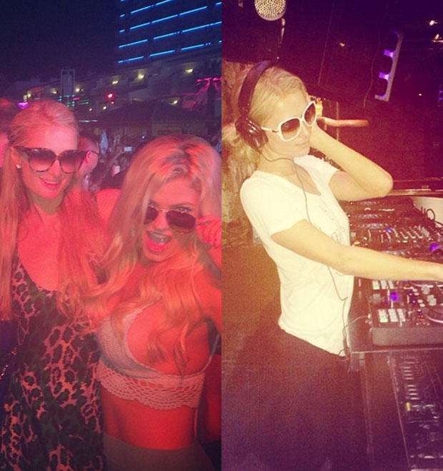 Paris Hilton ataca de <i>DJ</i> em Ibiza
