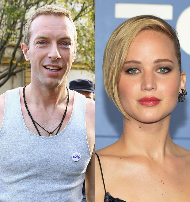 Jennifer Lawrence e Chris Martin estão tendo um <i>affair</i>, diz <i>site</i>