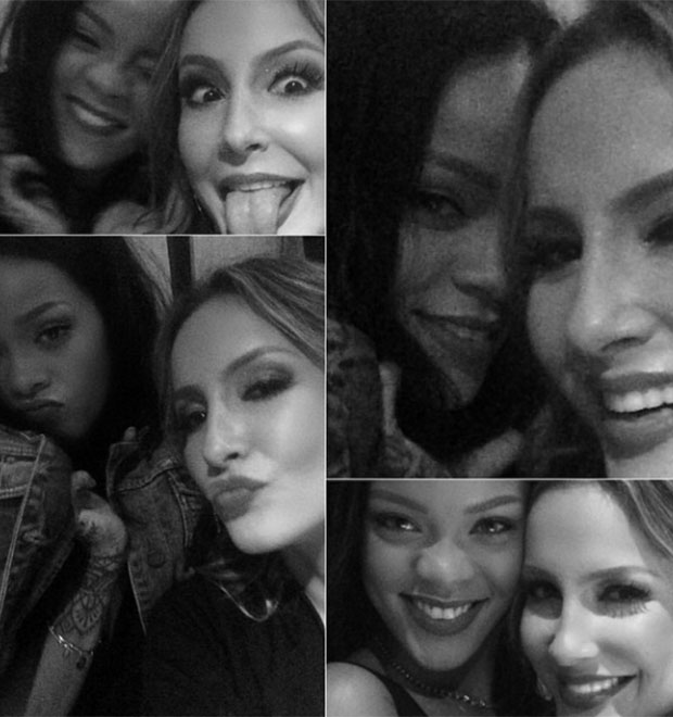 Claudia Leitte posta montagens de foto ao lado de Rihanna