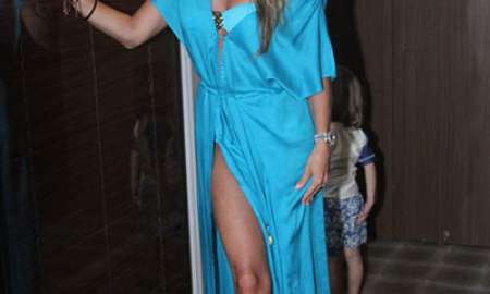 Adriane Galisteu risca passarela do <i>Fashion Weekend Kids</i> com o filho Vittorio