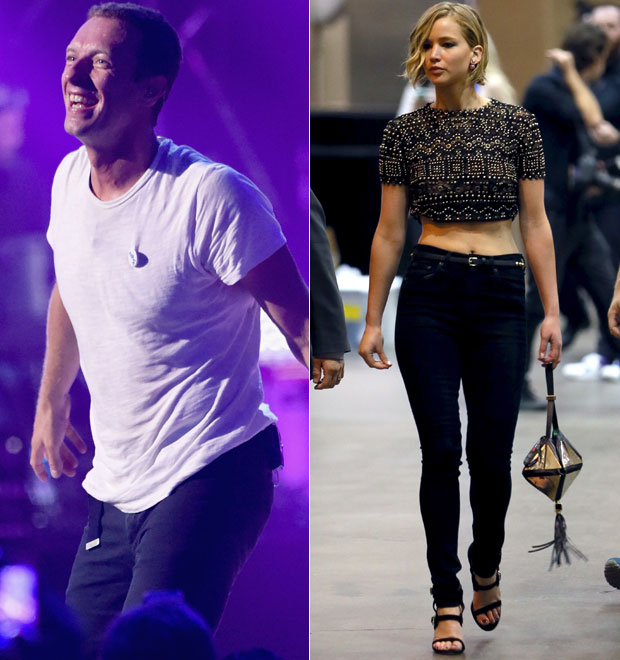 Chris Martin teria se apaixonado por Jennifer Lawrence e relacionamento estaria ficando sério