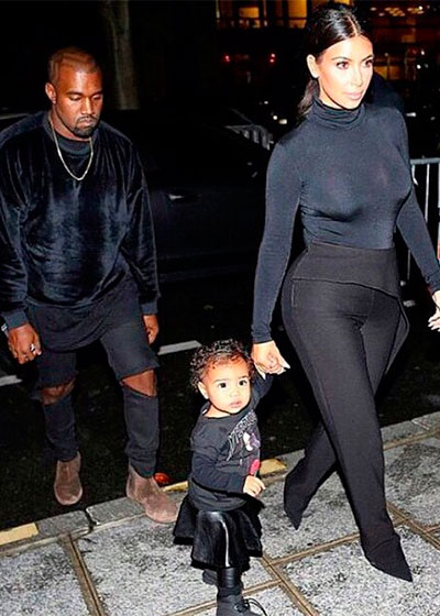 Saiba porque Kim Kardashian levou North West a um desfile de moda