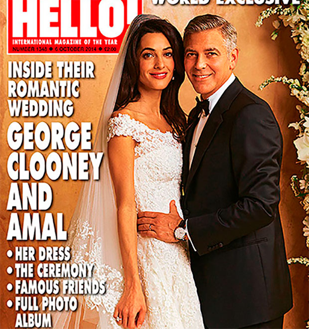 George Clooney e Amal Alamuddin vendem as fotos do casamento por boa causa