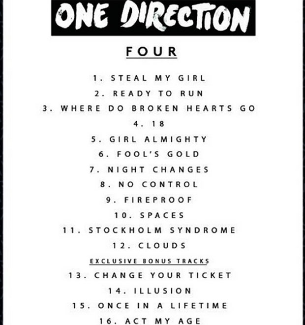 <i>One Direction</i> libera os nomes de todas as faixas do próximo álbum, além de cinco músicas para <i>download</i>!