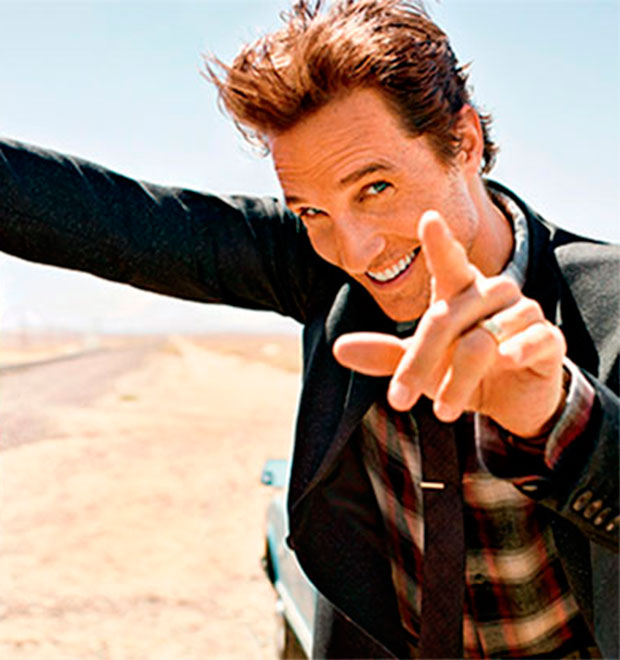 Matthew McConaughey admite ser vaidoso: - <i>Acho que a vaidade é uma coisa boa</i>