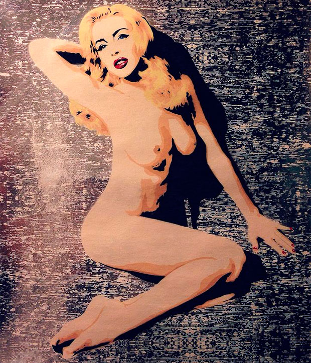 Lindsay Lohan vira Marilyn Monroe em pintura, veja!