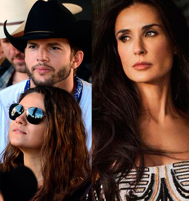 Mila Kunis não está gostando da presença de Demi Moore na vida dela e de Ashton Kutcher