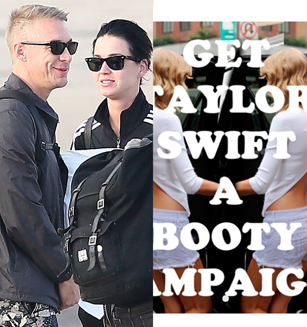 <i>Affair</i> de Katy Perry cria campanha para aumentar <i>derrière</i> de Taylor Swift