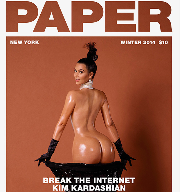 Kim Kardashian não ganhou cachê por posar nua para a revista <i>Paper Magazine</i>