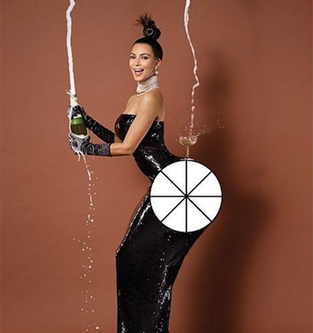 Foto de ensaio sensual de Kim Kardashian vira exercício matemático